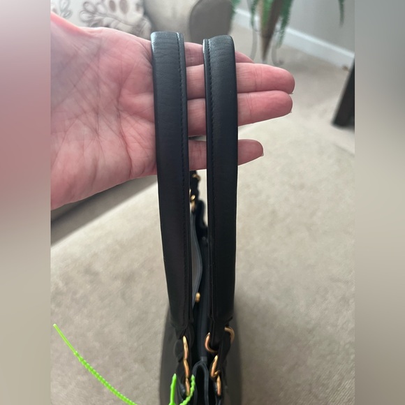 Roberta Di Camerino Black Leather Shoulder Purse ITALY - Picture 10 of 16